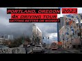 Portland, Oregon | 4k Driving Tour 2023 | Better or worse? | Cherry Blossoms