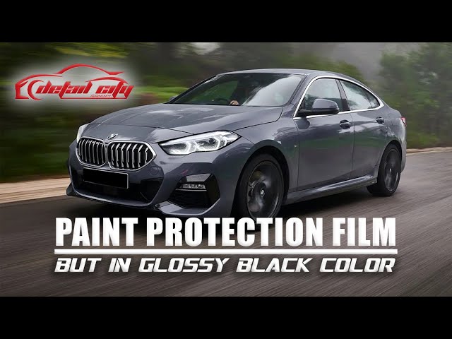 FlexiShield High Gloss Carbon Black Cosmetic Paint Protection Film Wrap |  TP-01