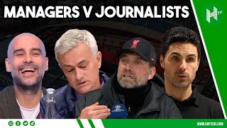 Managers v Journalists… Arteta, Pep, Mourinho & Klopp HIT BACK! 😂😳