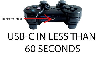 Add a USB C port to the PS3 Dualshock 3 controller in less than 60 seconds (Link in description)