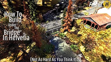 Fallout 76 Camp Tutorial | How To Build At The Helvatia Bridge | Fashnacht // Pre-Existing Structure