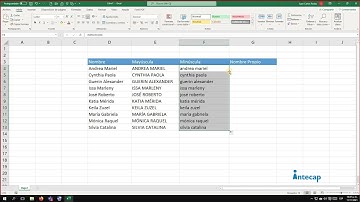 Función mayúsculas, minúsculas y nombre propio en Excel 2019