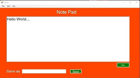 Build NotePad📒  Application Using C# .NET Language || Visual Studio 2022 || Naresh Tech Web