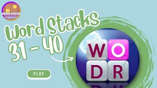 Word Stacks Level 31 - 40 Walkthrough screenshot 5