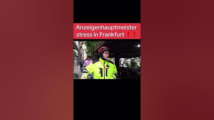 Anzeigenhauptmeister hat Stress in Frankfurt! #anzeigenhauptmeister #leonmachere #frankfurt