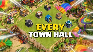 Playing Every Town hall in Clash of Clans!  | COC Live