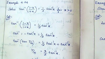 12thMaths Unit-4 Ex:4.5 Example:4.24