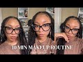 EASY EVERYDAY 10 MIN NATURAL MAKEUP ROUTINE | textured skin &amp; acne