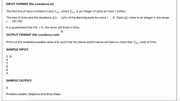USACO 2017 January Silver || Cow Dance Show || Python Tutorial