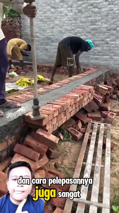removing red brick siding #automobile #floor plastering #construction #aboutbuildings