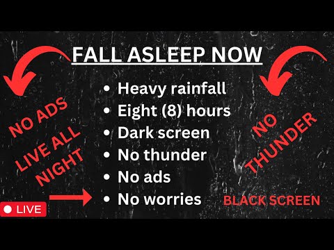 Black Screen Rain No Ads Fall Asleep Fast