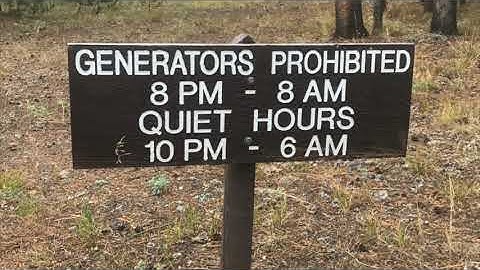 Should generators be allowed in National Park campgrounds?