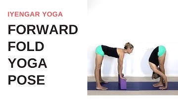 FORWARD FOLD yoga pose - Uttanasana PROGRESSION | Iyengar Yoga