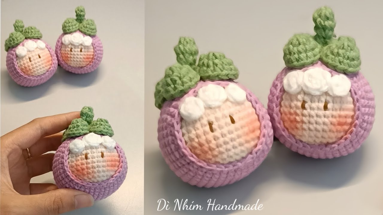 Crochet Mangosteen - Móc trái Măng Cụt 
