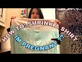HOW TO: Shrink A Shirt... AND I&#39;m PREGNANT??? | HELLEN GOMEZ