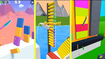 Slice Master vs Slice It vs Slice All - Very Satisfying and Relaxing ASMR Slicing Game