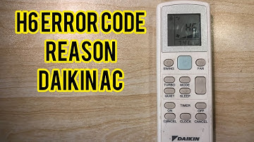 Daikin AC Specialist Reveals H6 Error Solution!
