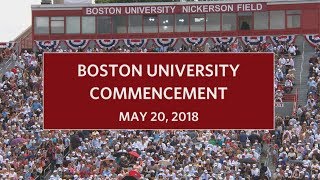 Boston University Commencement 2018