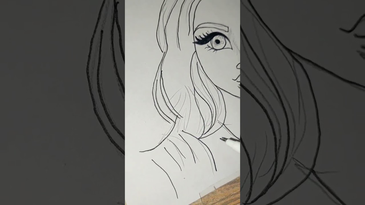 draw a girl anime face 