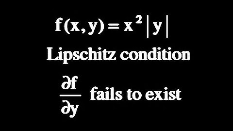 Lipschitz condition on  first order ODE