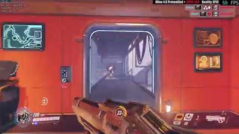 Wine protonified 4.6 + DXVK 1.03 - Overwatch EPIC settings  - Practice Range - Linux Nvenc