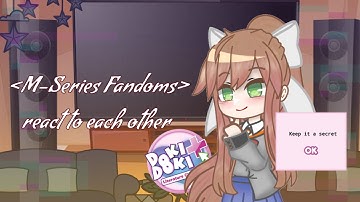 {M-Series Fandoms} .... Gacha club react to each other (Part II): DDLC