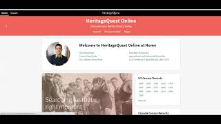 Family Tree - How to use Heritage Quest