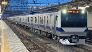 E531系0番台K405編成KY出場回送小山駅通過
