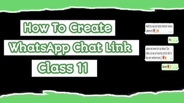 How to Create WhatsApp Chat Link How to Use WhatsApp Chat Link Generator Plugin for Jieshuo Class11