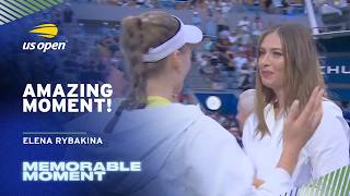 Maria Sharapova Congratulates Elena Rybakina | 2026 US Open