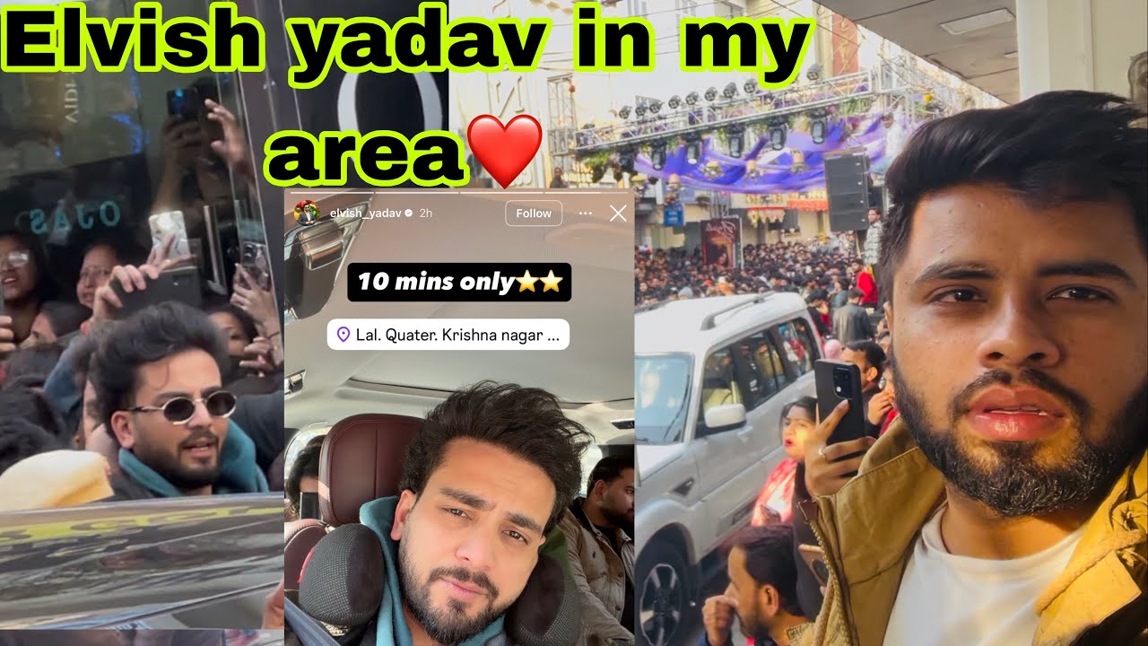 Elvish yadav unexpected entry | east delhi krishna nagar m❤️