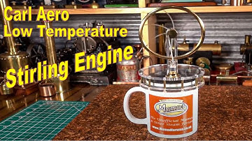 Stirling Engine Carl Aero Low Temperature Differential Stirling Engine