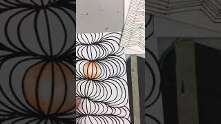 Op Art Worm: creating depth