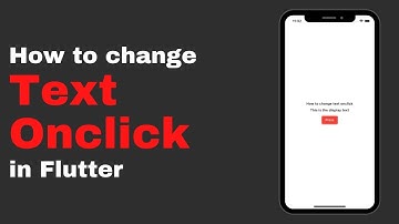 How To Change Text OnClick in Flutter | REC Studios MY