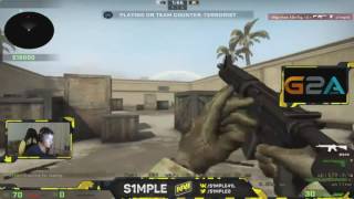CS:GO 1v1 - s1mple VS k0nfig [Map2: Rifle]