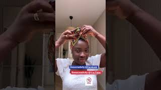 How To Tie Your Small Scarf #shorts #turban #ankara