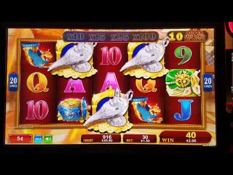 Lamp Of Destiny Slot Machine Bonus Win !! Live Play