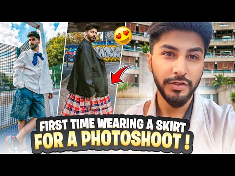 First Time Wearing a Skirt for a Photoshoot! 📸✨ | Behind the Scenes”