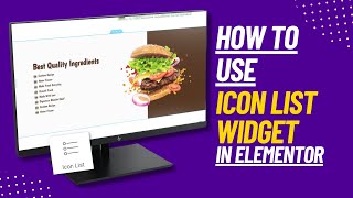 Learn How to Use Icon list Widget in elementor WordPress - And Create a Section like That