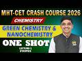 GREEN CHEMISTRY &amp; NANOCHEMISTRY | | MHT-CET 2026 | Chemistry CRASH COURSE | ONE SHOT Lecture 1