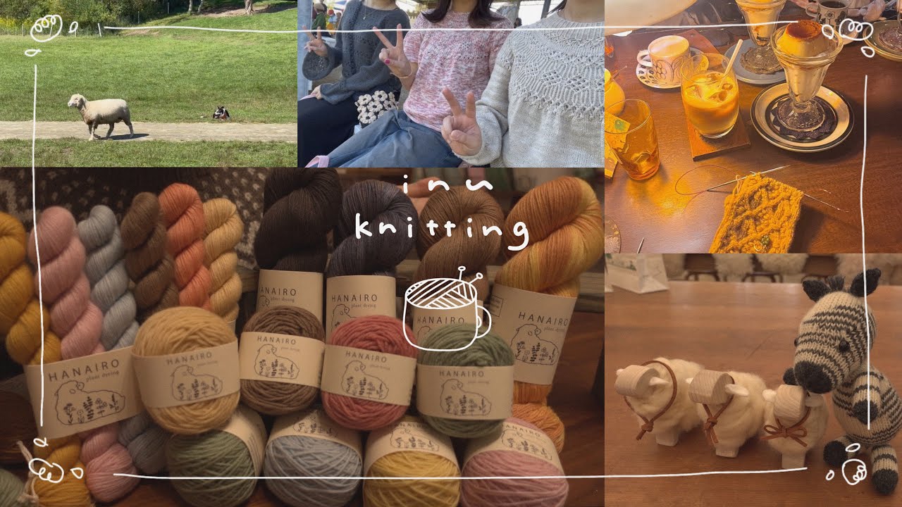 vlog🧶編み友さんと編み旅🐏/新しくお店に置くことになった毛糸の紹介🌷