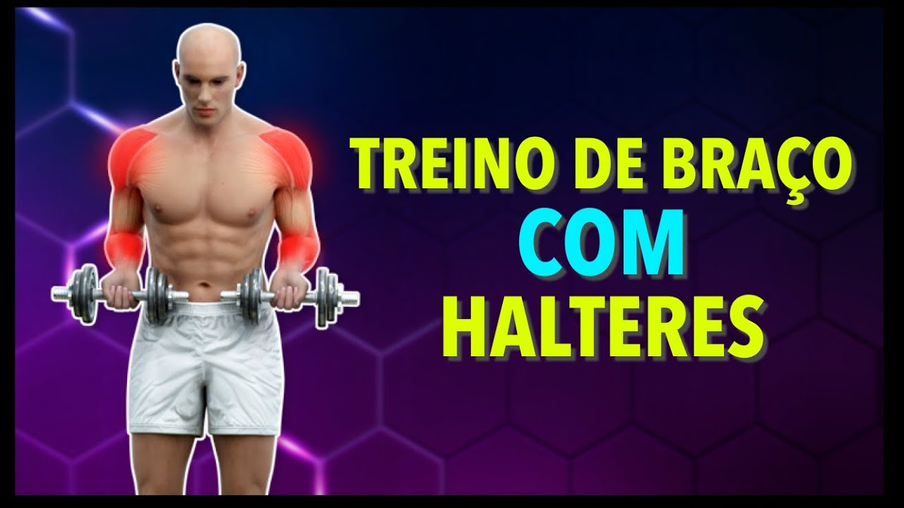 10 MINUTOS DE TREINO PARA OS BRAÇOS - EXERCÍCIOS COM HALTERES - YouTube