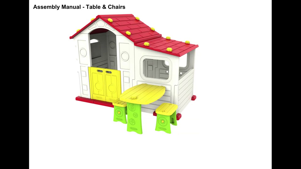 [ToyMonarch] TOMO PLAYHOUSE Assembly Manual Table & Chairs YouTube