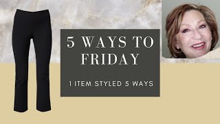 5 Ways To Friday: Black Cropped Flare Pants