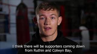 North Wales SION YAXLEY talks about going pro. S4C this Saturday.