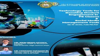 Session 7: Technology Tools for Boosting Student Engagement in PE Classes & Social MediaTools