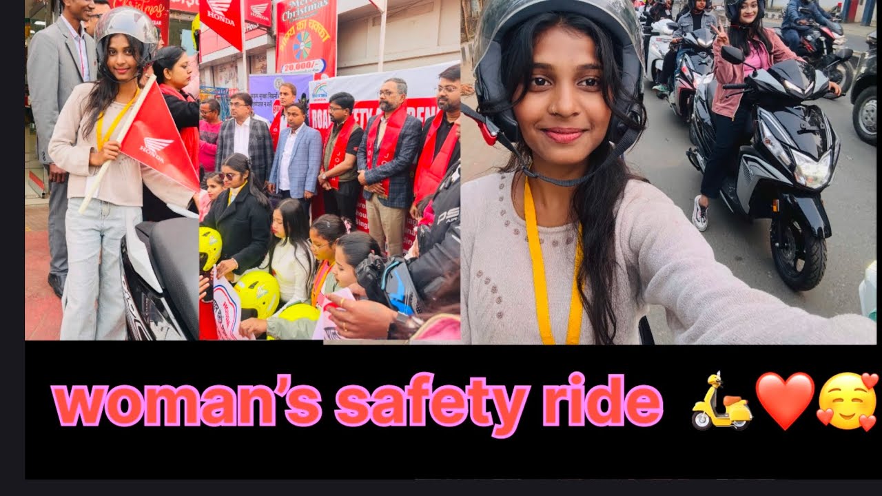 Women safety ride❤️🛵🥰||