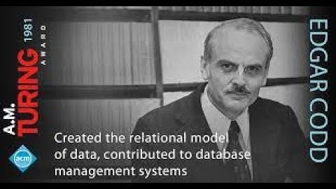 The Life Story of Edgar F. Codd