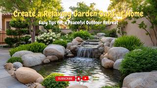 🌿 Create a Relaxing Garden Oasis at Home 🏡✨ Easy Tips for a Peaceful Outdoor Retreat