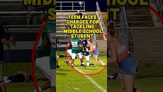 16-year-old charged after tackling a middle school player during a game. #SchoolNews #BreakingNews